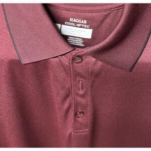 Like new haggar  cool 18 tec golf shirts two for one 100% polyester